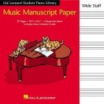 Hal Leonard Student Piano Library: Music Manuscript Paper Wide Staff